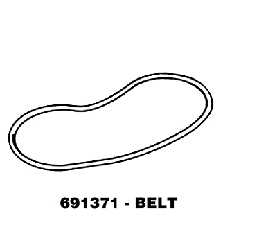 691371 Whirlpool Dryer Blower Belt